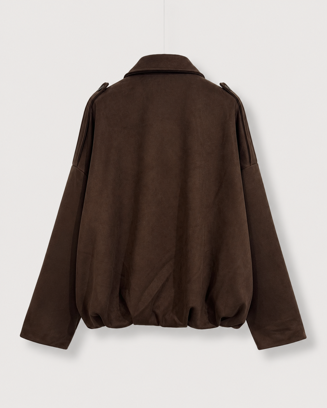 Women's Suede Oversized Warm Leather Jacket