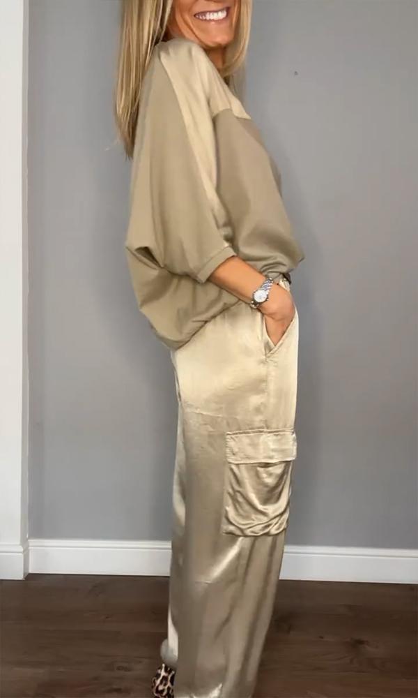 Belle - Satin women's co-ord set