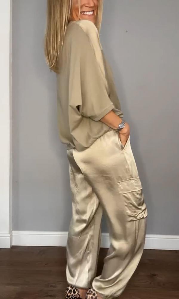 Belle - Satin women's co-ord set