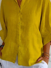 Maëlle - Stylish Linen Women's Blouse