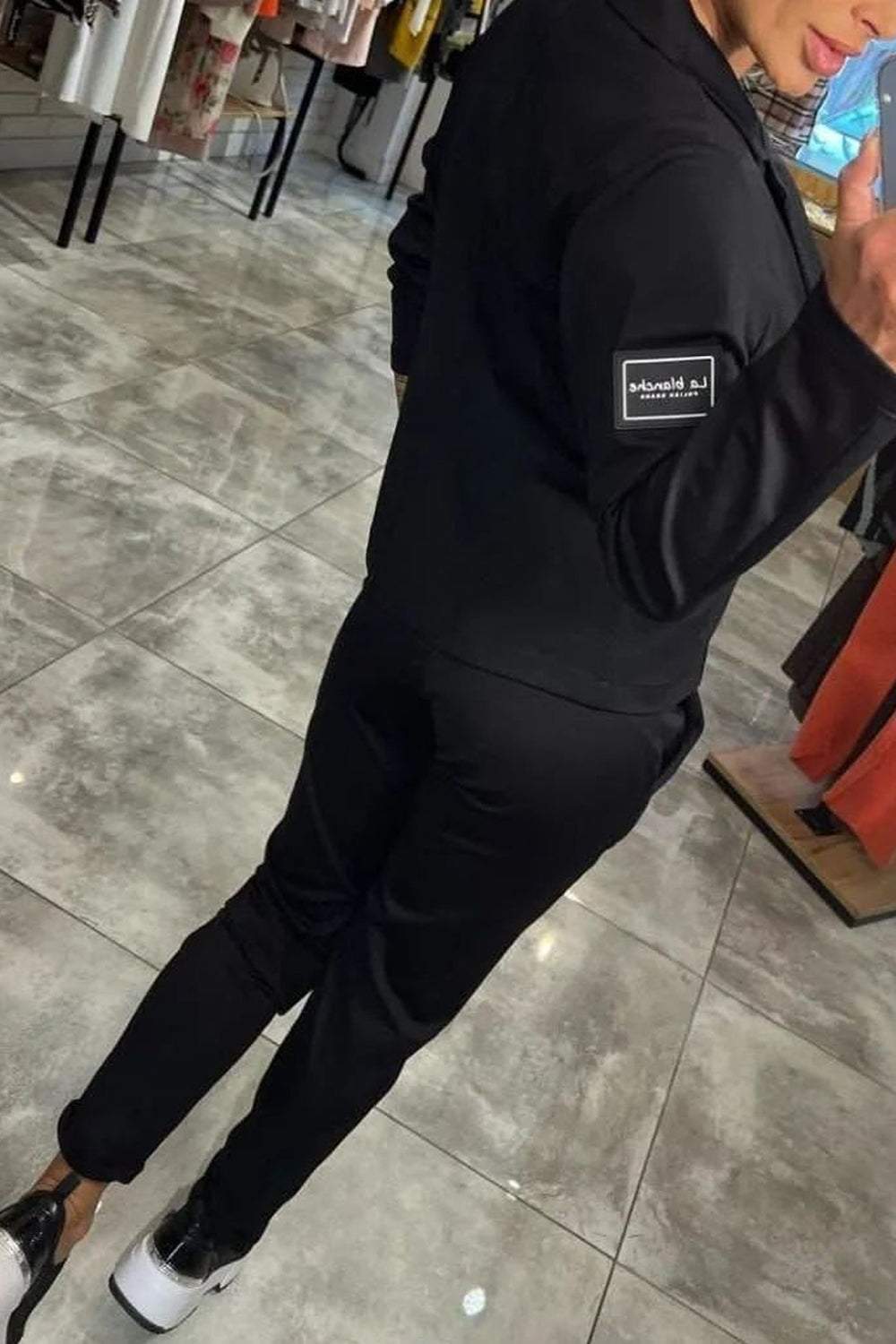 Comfortable Women's Set with Blazer and Slim Fit Pants