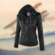 Elegant Tailored Women's Leather Biker Jacket