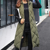 Padded Sleeveless Women's Bodywarmer with Hood