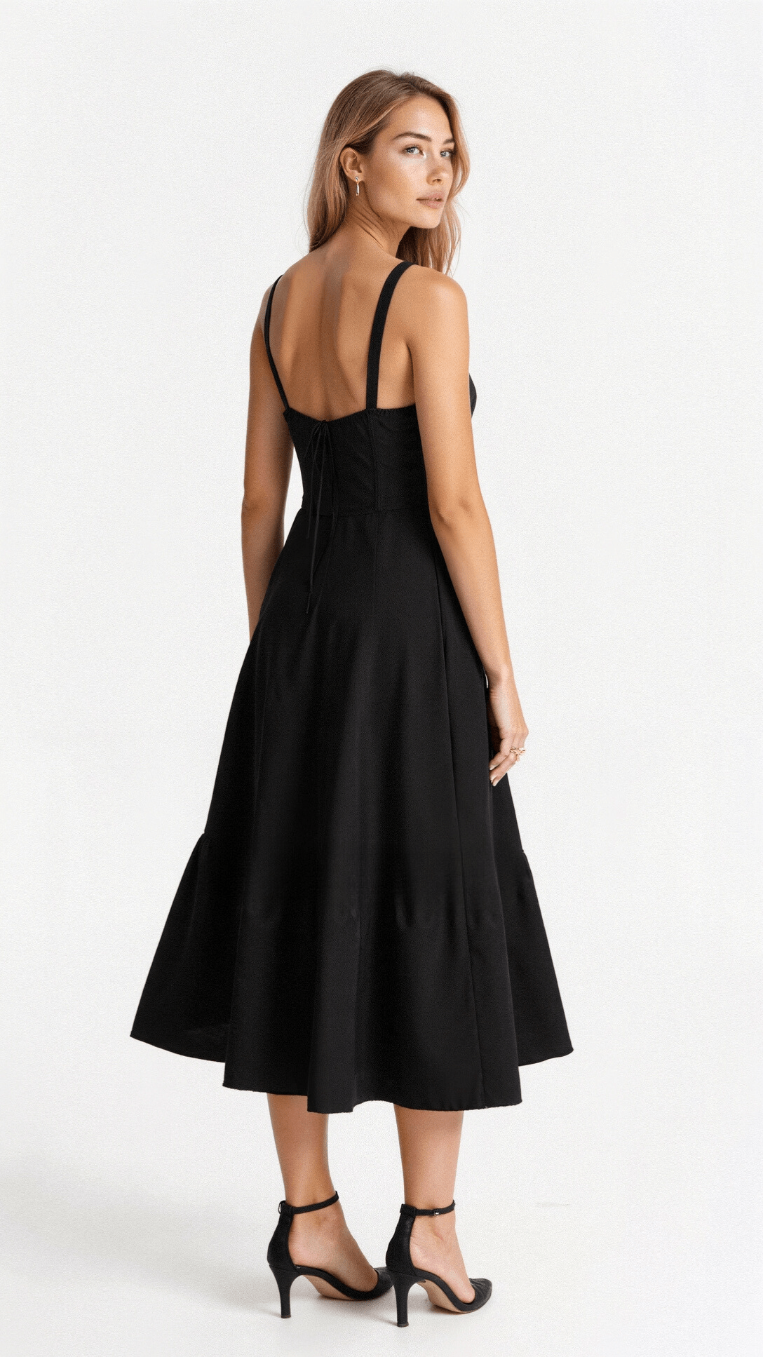 Jessy - Corset midi dress with side slit