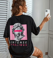 Stylish Oversized Women's T-Shirt with Artistic Print