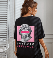 Stylish Oversized Women's T-Shirt with Artistic Print