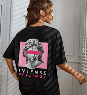 Stylish Oversized Women's T-Shirt with Artistic Print