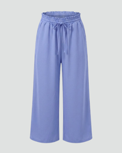 Palazzo Pants with High Waist and Elastic Waistband for Women