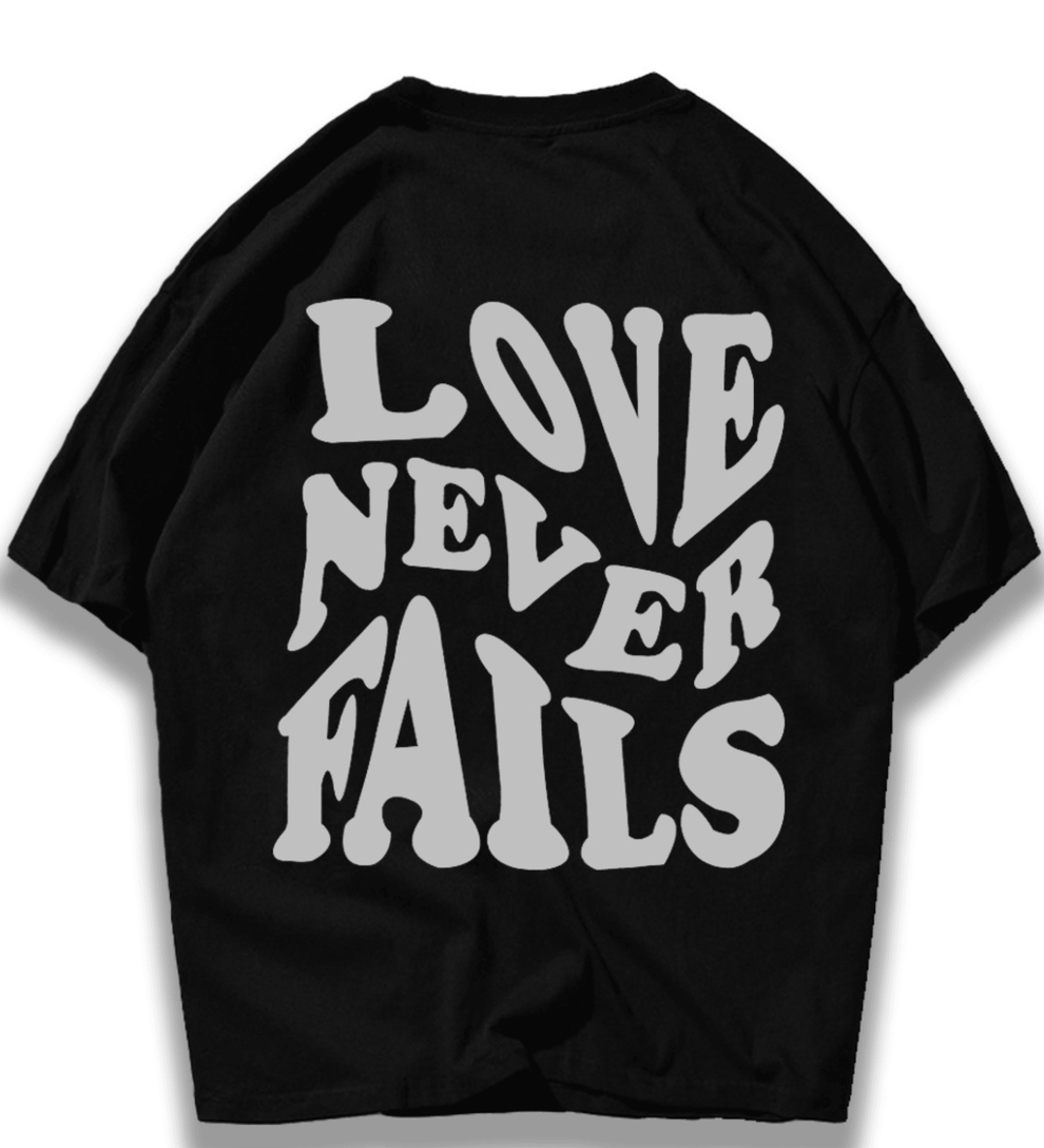 Trendy Oversized Women's Black T-Shirt with Statement Print