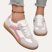 Lightweight Women's Sneakers with Laces and Anti-Slip Sole