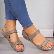 Comfort Sandals with Velcro Closure and Open Toe for Women