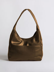 Minimalist Vegan Leather Hobo Shoulder Bag