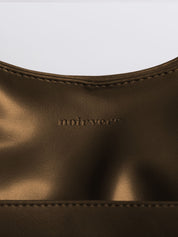 Minimalist Vegan Leather Hobo Shoulder Bag