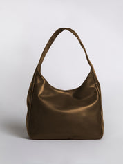 Minimalist Vegan Leather Hobo Shoulder Bag