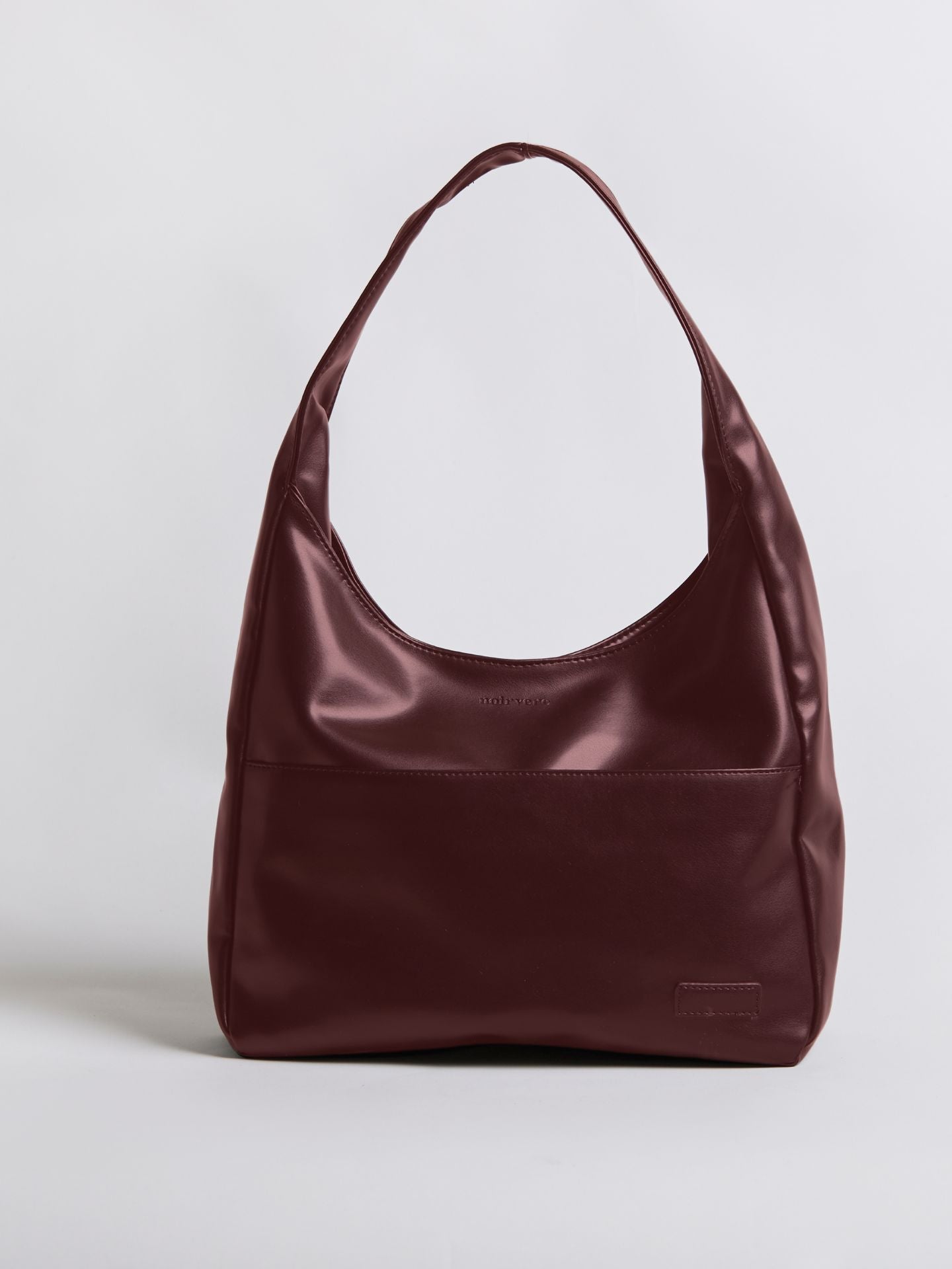 Minimalist Vegan Leather Hobo Shoulder Bag