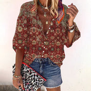 Ayla - Boho Floral Blouse for Women