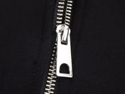 Short Women's Bomber Jacket with Zipper and Elastic Hem