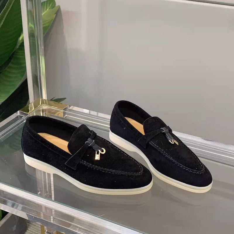 Zina - Suede loafers for women