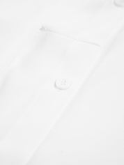 Long Blouse with Waist Button and Long Sleeves for Women