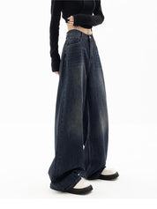 Women's Jeans with Baggy Fit and Vintage Style