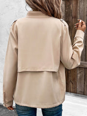 Bente - Blazer Jacket with Small Stand-Up Collar and Pockets