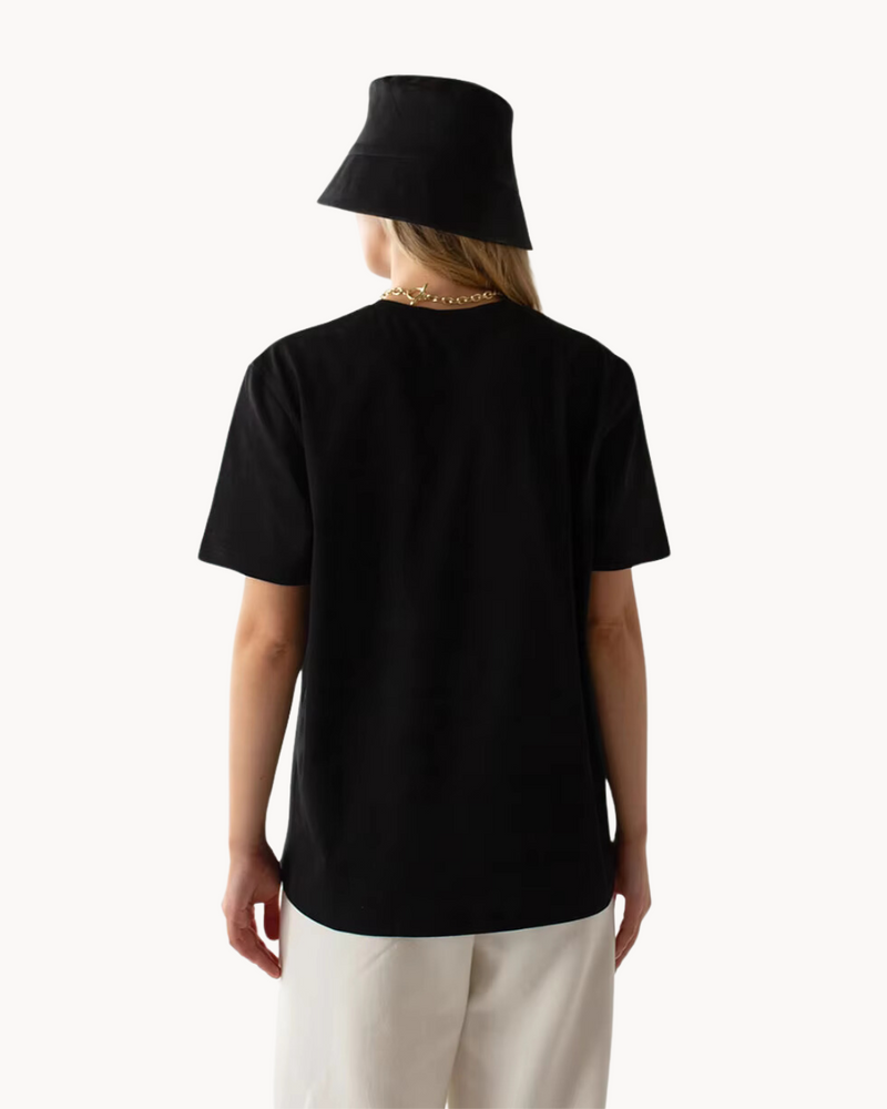 Casual Women's T-Shirt with Timeless Design and Round Neck